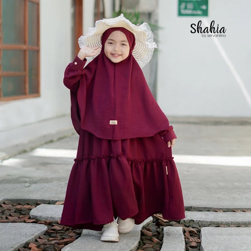 PREORDER Shahia - Ameena Gamis Dress with Hijab