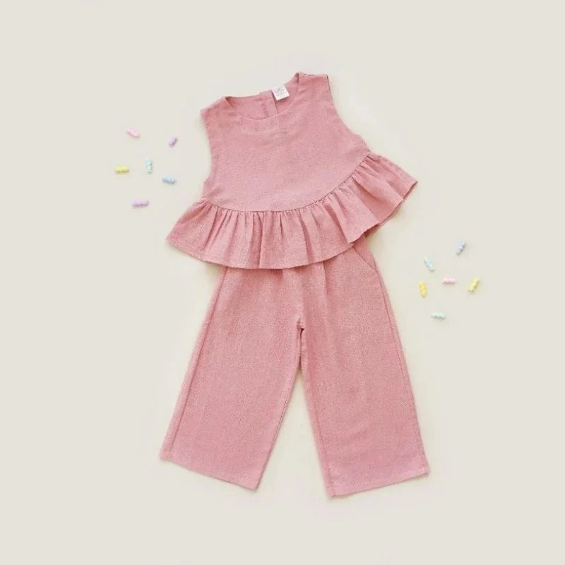 PREORDER Little Adella - Olla Set Soft Pink M (2-3y)