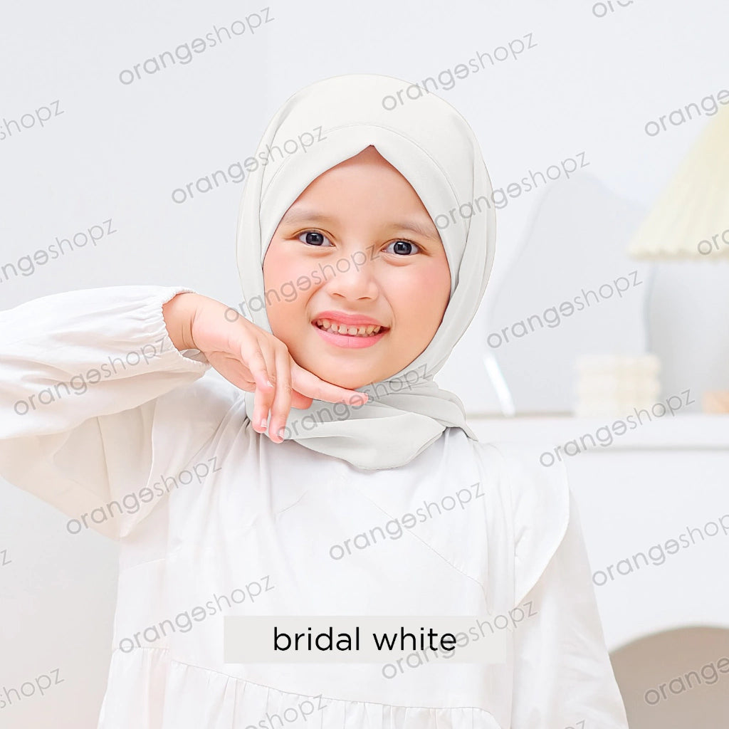 PREORDER Orangeshopz - Darla Instant Shawl Bridal White