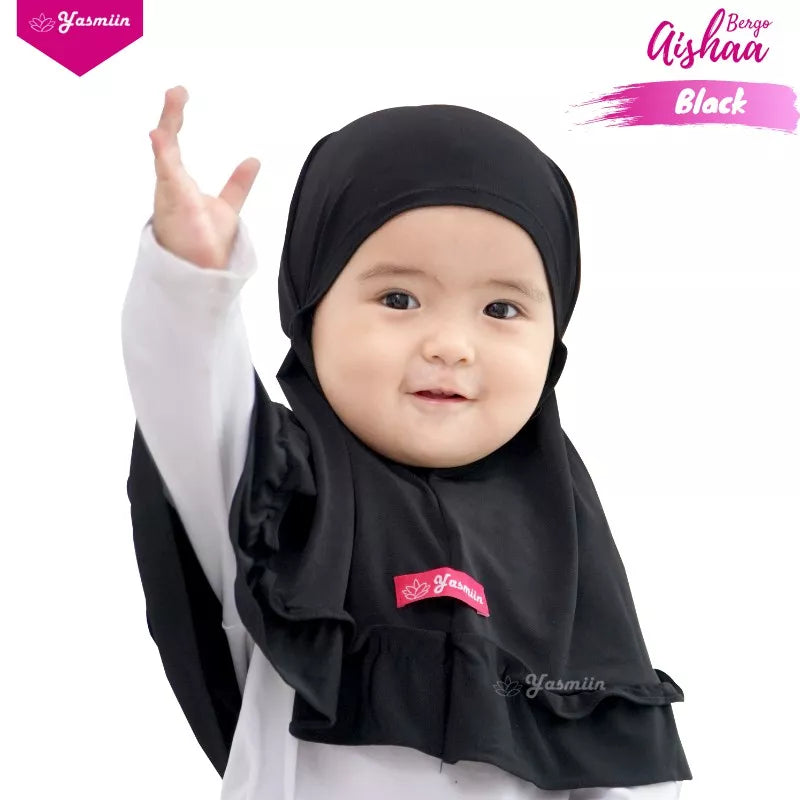 PREORDER Aamar Hijab - Yasmiin Instant Black S (6-12m)