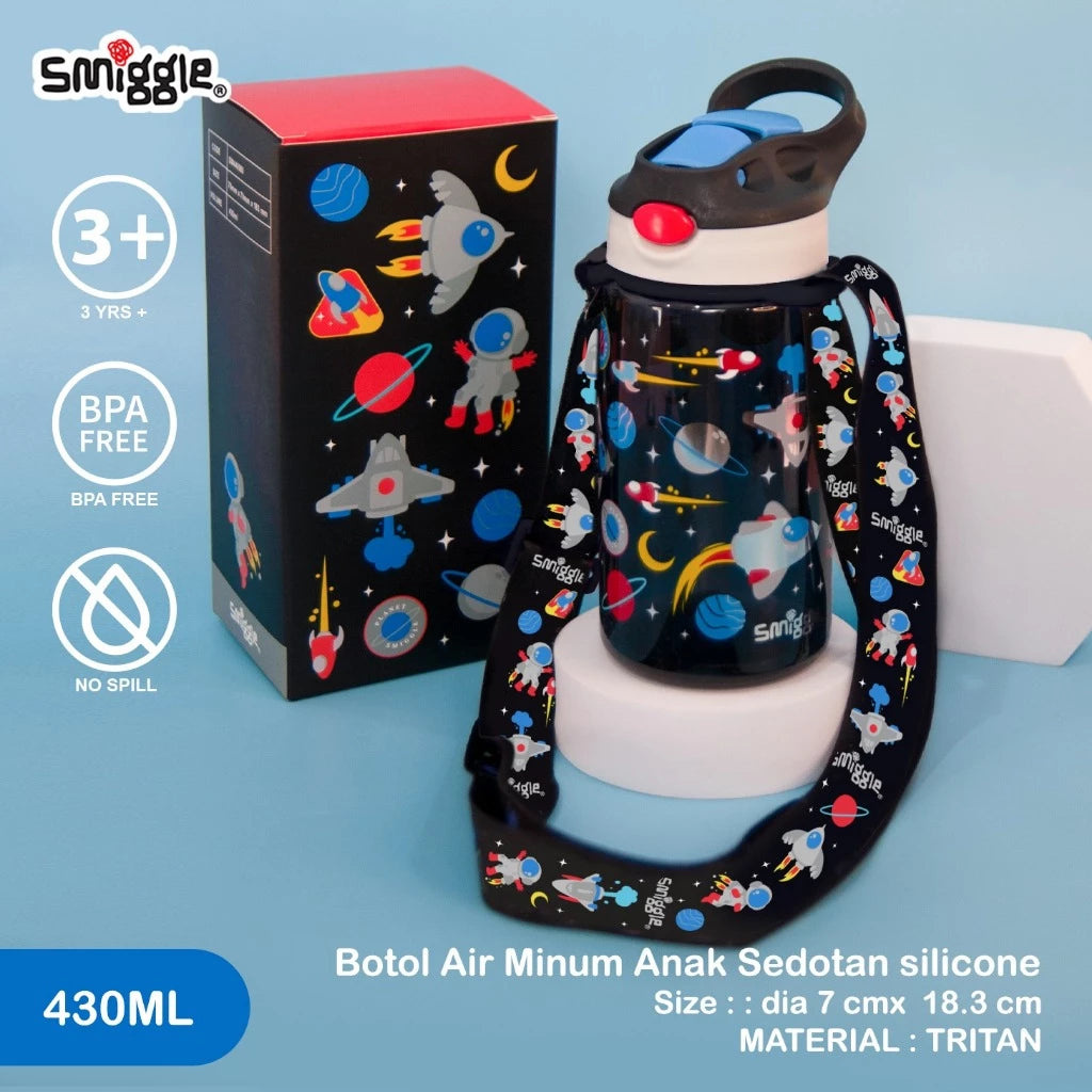 PREORDER Junior Bottle with Strap - 430ml BPA Free