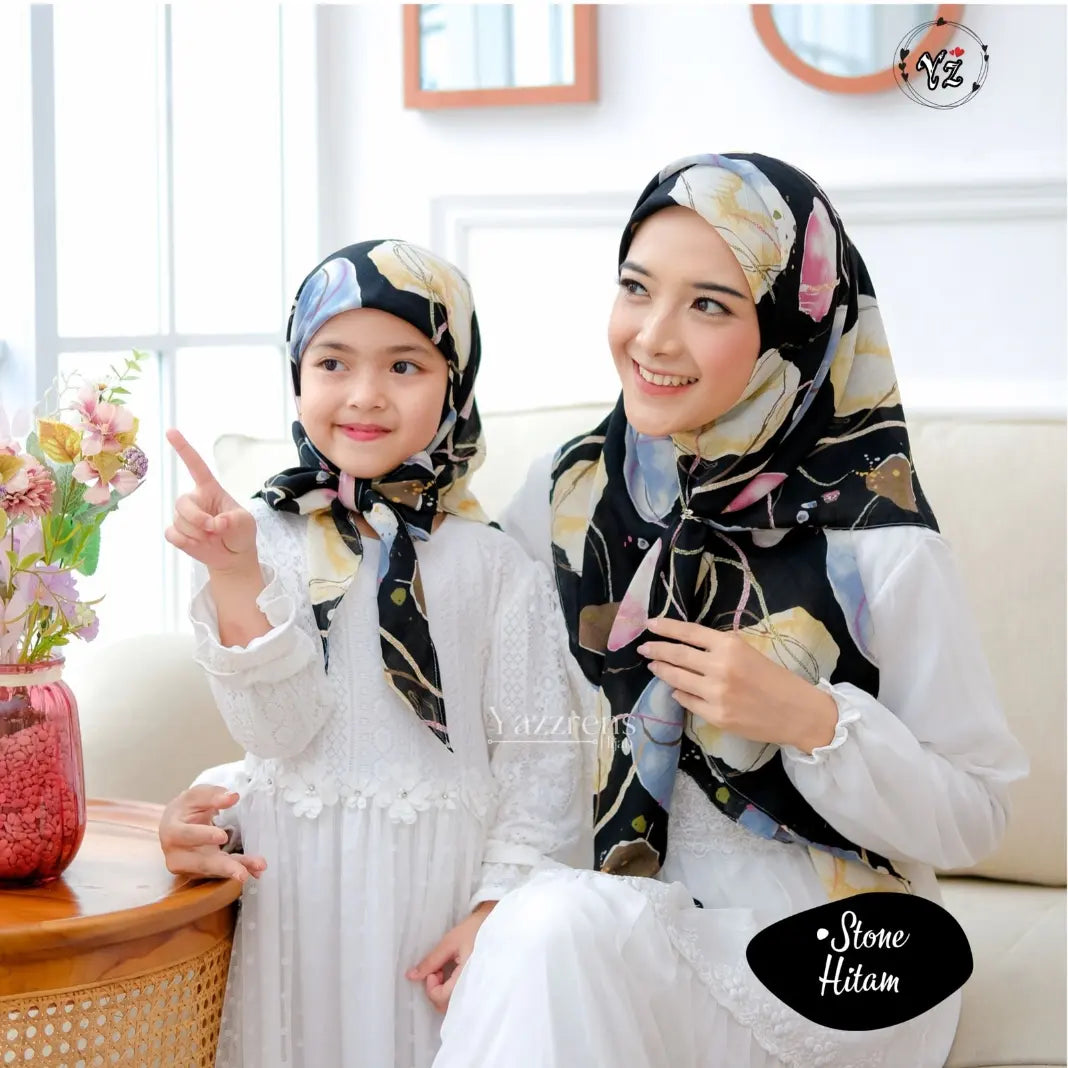 PREORDER Yazzren - Shabby Square Hijab Stone Series