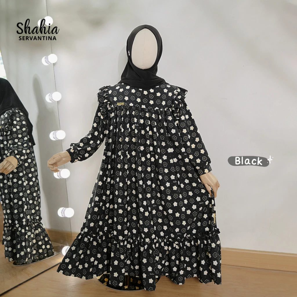 PREORDER Shahia - Florin Dress (without hijab) Black S (1-2y)