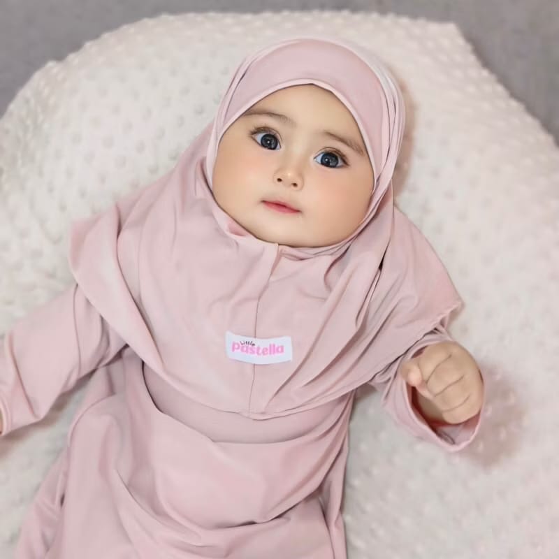 PREORDER Little Pastella - Baby Gamis Set with Hijab