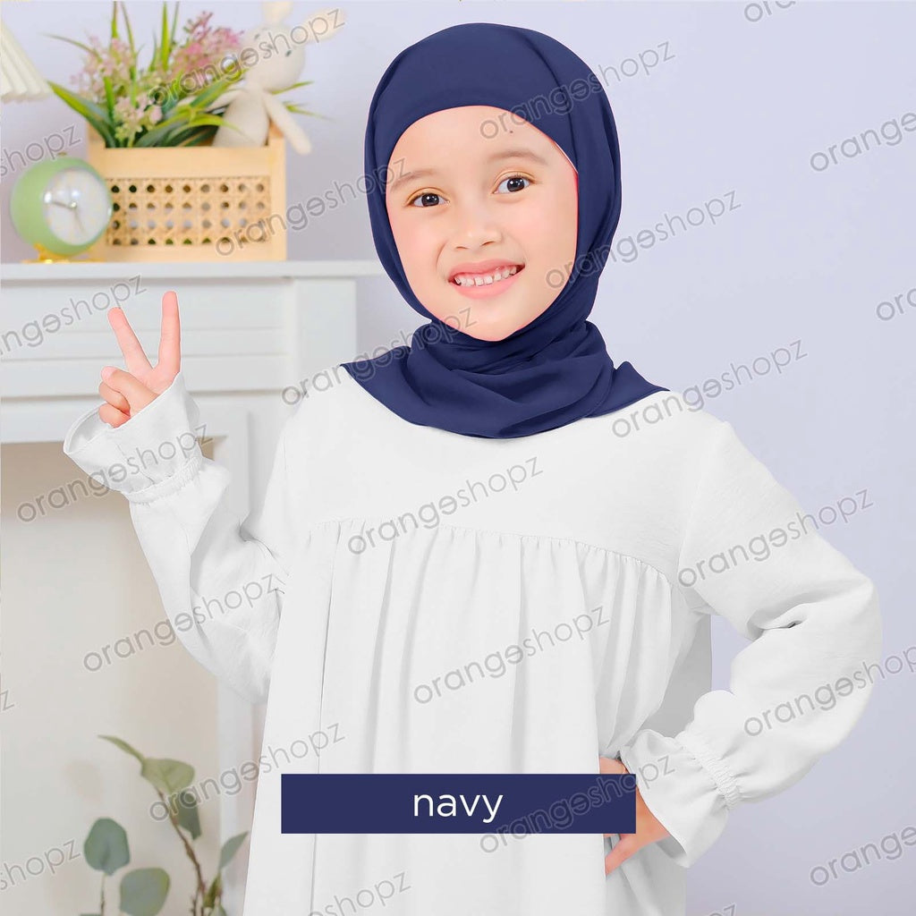 INSTOCK (RAYA 2024) Orangeshopz Plain Segitiga with Attached Inner Navy