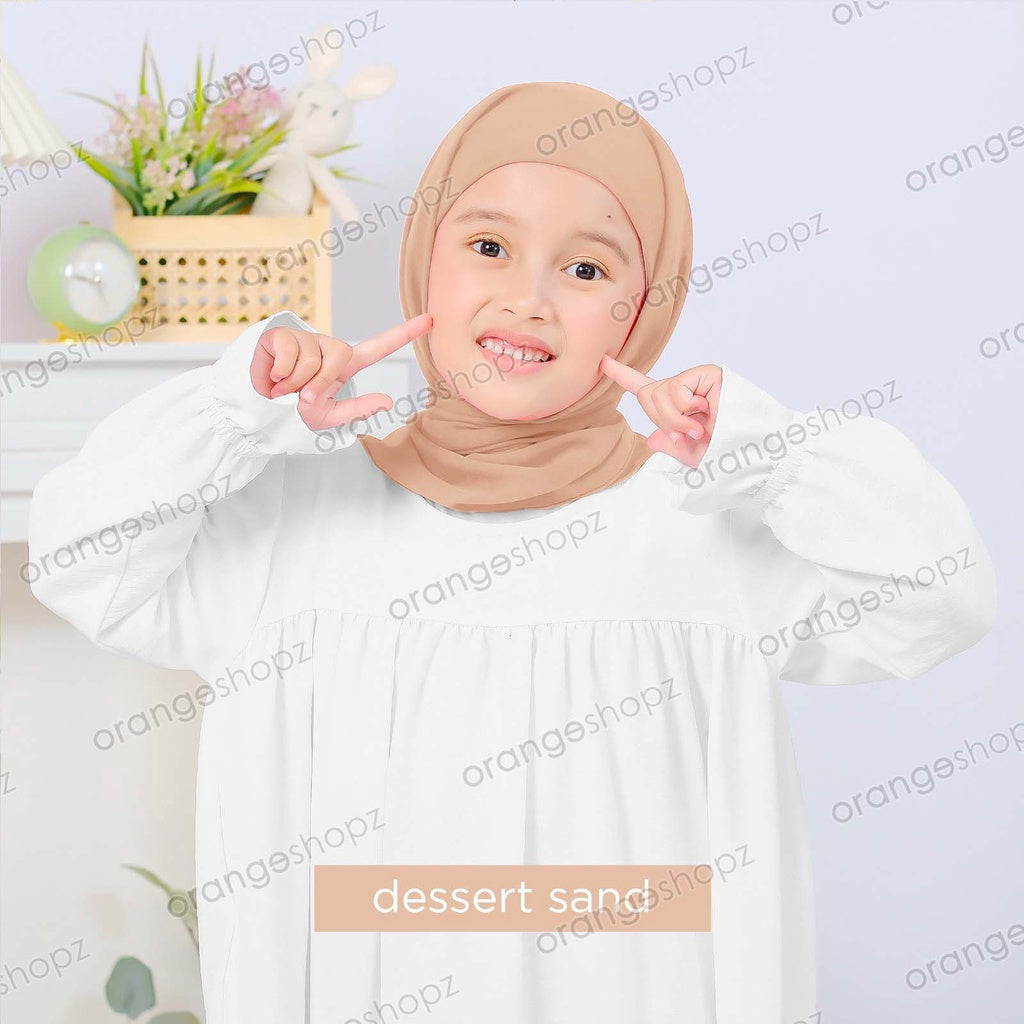 INSTOCK (RAYA 2024) Orangeshopz Plain Segitiga with Attached Inner Dessert Sand