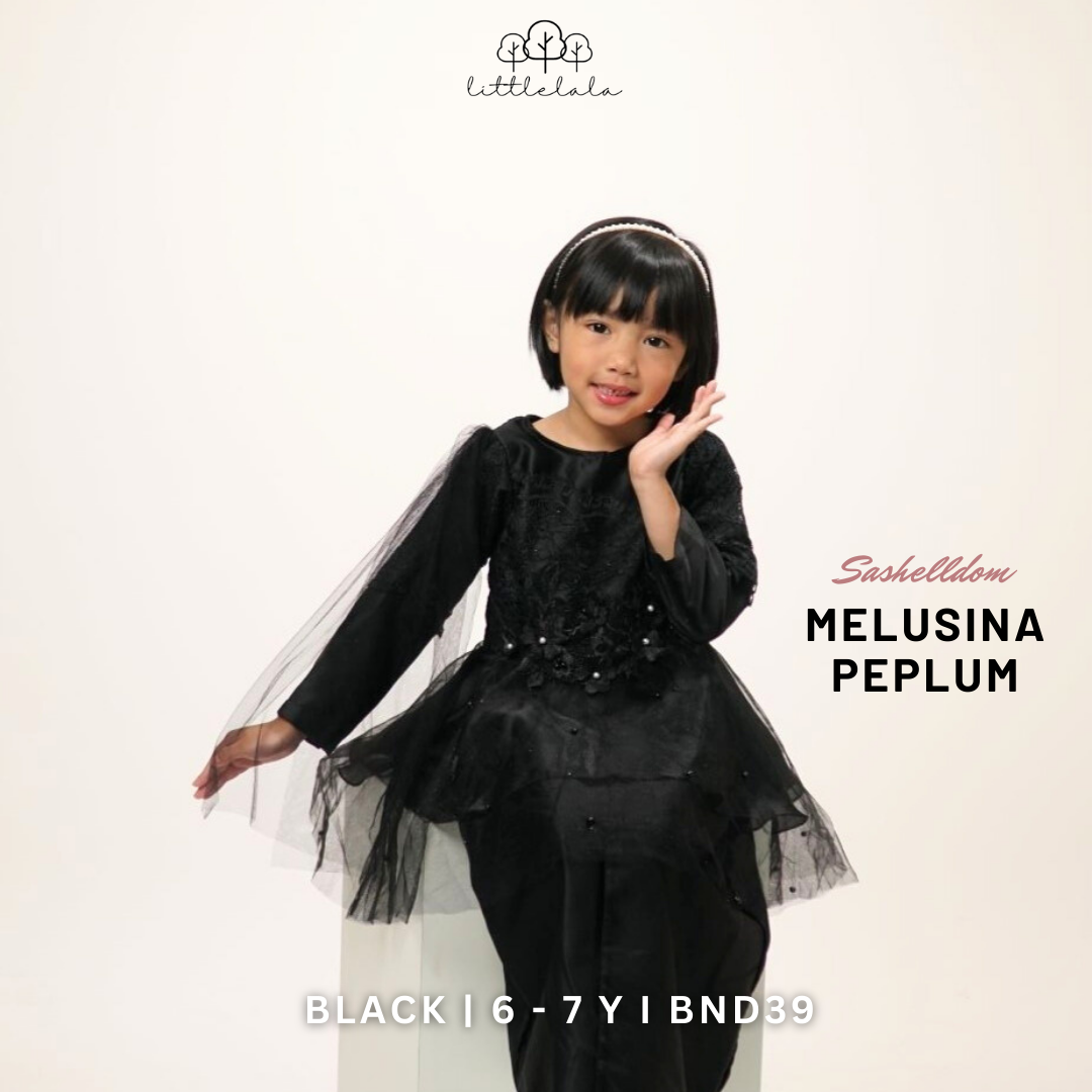 IN-STOCK LALARAY2023 Melusina Peplum (6-7y) Black