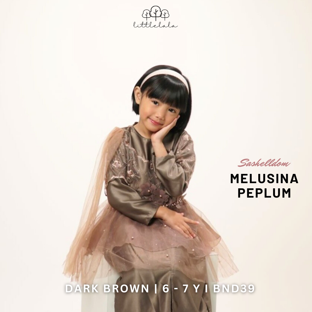 IN-STOCK LALARAY2023 Melusina Peplum (6-7y) Dark Brown