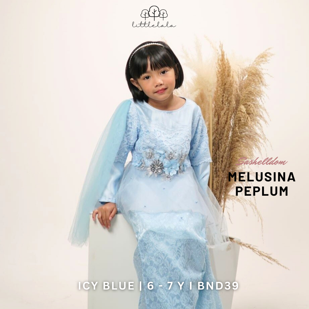 IN-STOCK LALARAY2023 Melusina Peplum (6-7y) Icy Blue