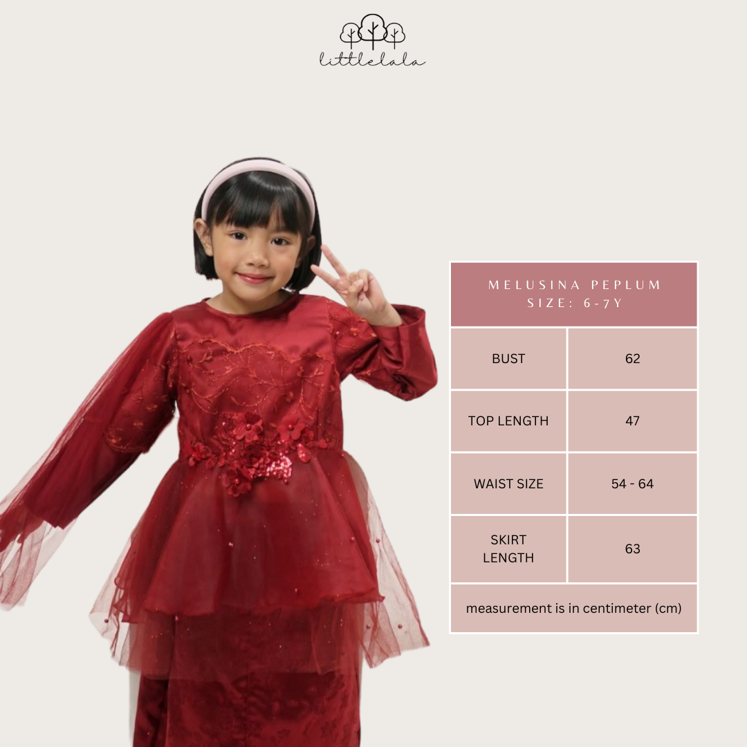 IN-STOCK LALARAY2023 Melusina Peplum (6-7y)