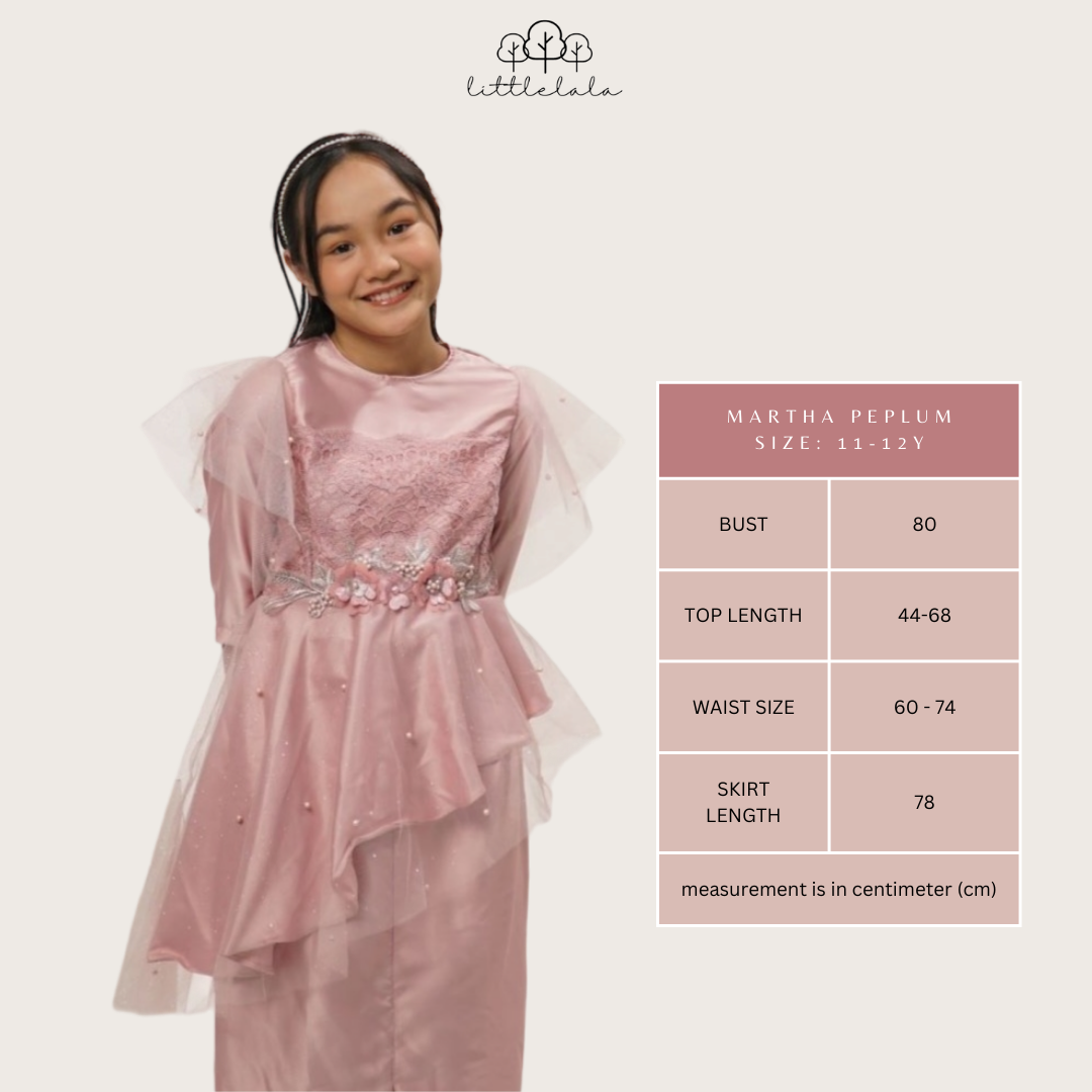 IN-STOCK LALARAYA2023 Martha Peplum (11-12y)