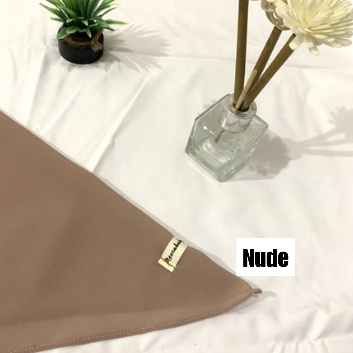 PREORDER Neeqa - Plain Triangle Hijab with Attached Inner