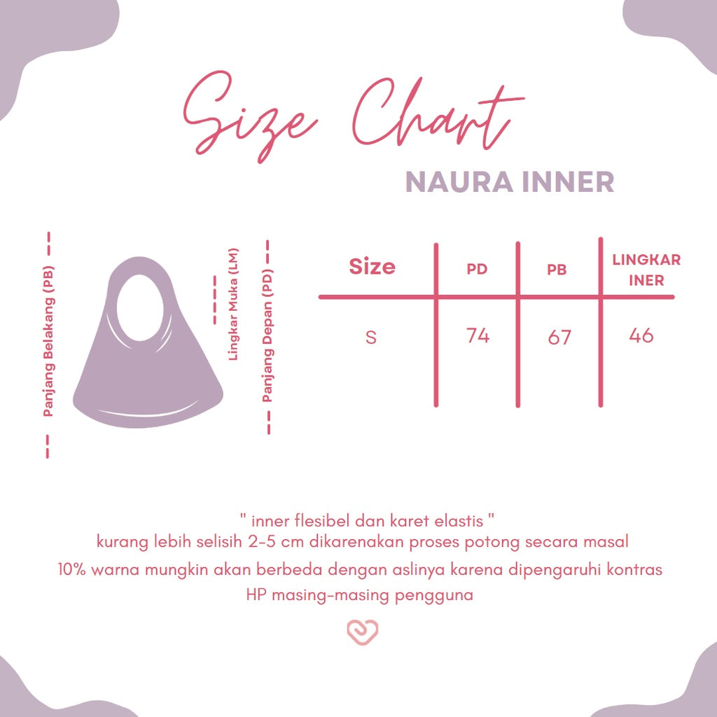 PREORDER Plain Naura Segitiga Hijab with Attached Inner