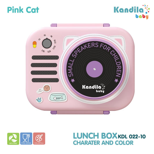 PREORDER Kandila Baby Lunch Box - Pink Cat