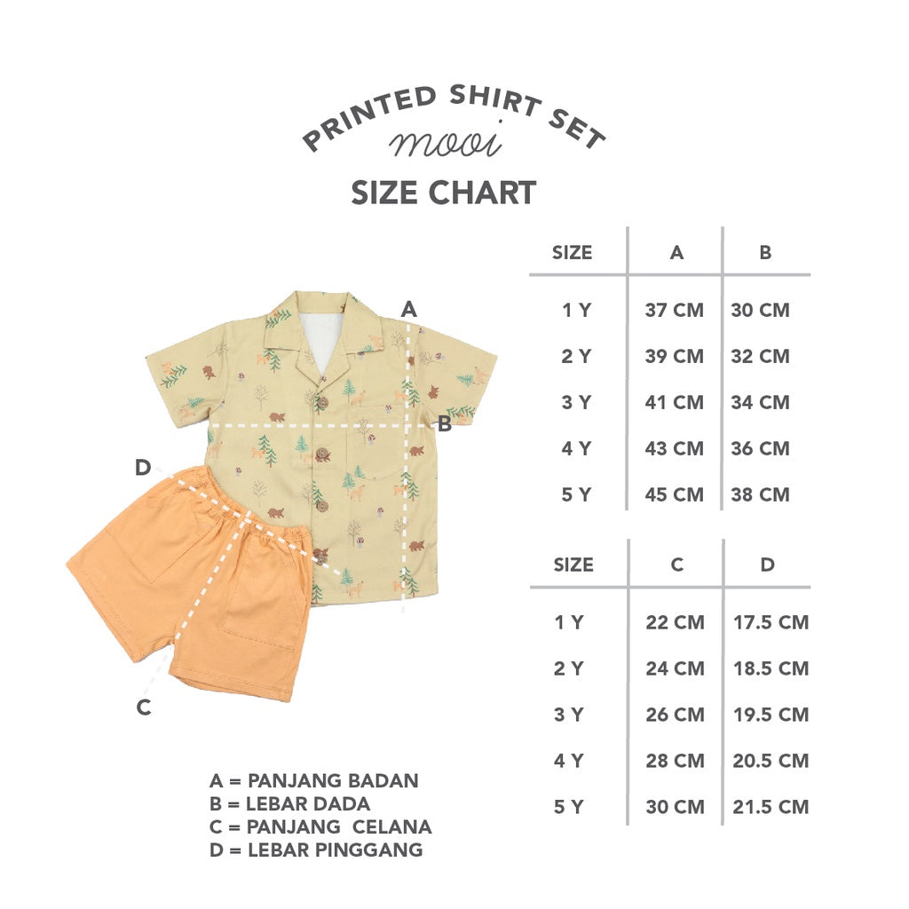 PREORDER MOOI PRINTED SHORT SLEEVES SET V1 FOR BOYS