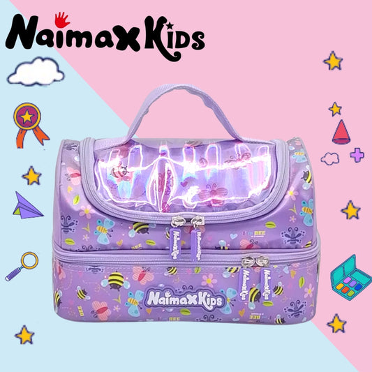 PREORDER Naimax Kids Lunch Bag Double Deck - Honey Purple